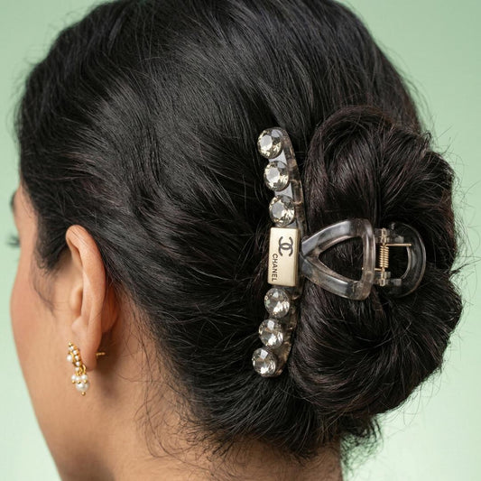 Chanel Crystal Rhinestone Hair Claw Clip